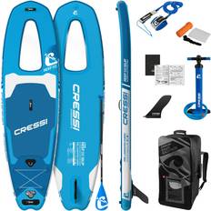 Cressi Reef Windowed Inflatable Stand-Up Paddle Board Set, Blue