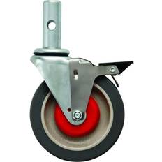 Magliner Casters Magliner 5 in. x 1-3/4 in. Caster Assembly Gray Polyurethane Flat Tread with Brake