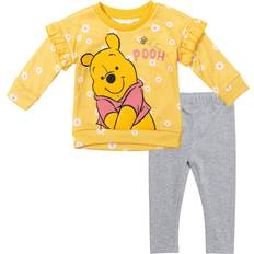 Disney Other Sets Disney Winnie the Pooh Infant Baby Girls Fleece Sweatshirt and Leggings Outfit Set
