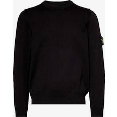 Tops Stone Island Black Patch Sweater