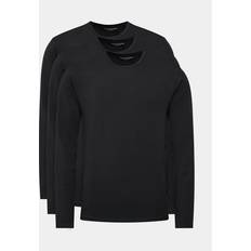 Tommy Hilfiger Herre T-skjorter & Singleter Tommy Hilfiger 3-Pack Premium Essential Long Sleeve T-Shirts BLACK/BLACK/BLACK