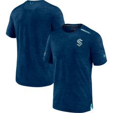 T-shirts Fanatics Men's Branded Deep Sea Blue Seattle Kraken Authentic Pro Rink Premium Camo T-shirt Deep Sea Blue Deep Sea Blue