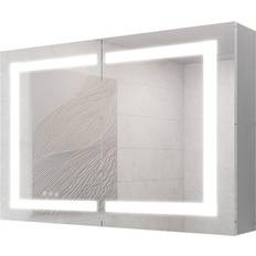 Bathroom Furnitures JimsMaison 36 W H Aluminum Surface Mount Medicine Cabinet with
