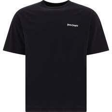 Palm Angels Monogram Embroidered T-shirt - Black • Price »