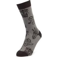 Men's Crash Bandicoot All Over Print Socks Grey 4-7.5 Grey