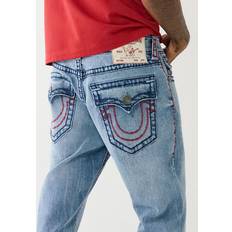 Jeans on sale True Religion Men's Ricky Super T Flap Straight Jean Big Sandy Wash