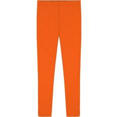 Orange Pants Popular Girl Cotton Ankle Length Leggings