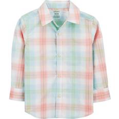Carter's Tops Children's Clothing Carter's Toddler Boys Plaid Button-Down Shirt 5T Multi