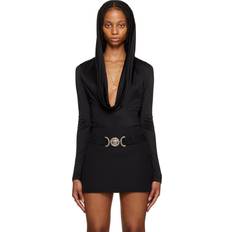 Versace Shapewear & Under Garments Versace Black Hooded Bodysuit IT