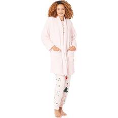 Multicolored - Women Robes Kate Spade New York Sherpa Fleece Woven Robe Pastry Pink
