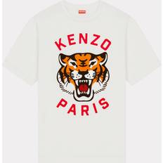 Kenzo Men Clothing Kenzo White Paris Lucky Tiger T-Shirt