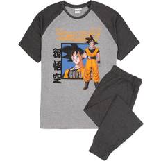 Herre - Svarte Pysjamaser Dragon Ball Z Herren-Goku-langes Pyjama-Set