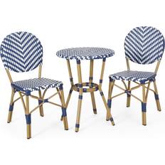 Aluminum Bistro Sets Christopher Knight Home Picardy Wicker French