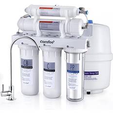 Comfee 75 GPD NSF Certified 5 Stage RO 5-stage Multi-method Reverse Osmosis Filtration System in White CMP10