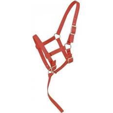 Tough-1 Halters & Lead Ropes Tough-1 Adjustable Suckling Halter Horse Red