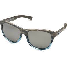 Costa Del Mar Unisex Sunglasses Costa Del Mar Men's Polarized Rectangular Sunglasses, Ocearch Shiny Silver Mirrored
