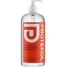 Protekol Hand Sanitizer 70% Isopropyl Alcohol Gel 16oz bottle w/pump top 4ct