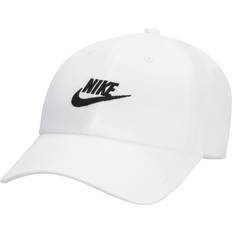 Nike Accessories Nike Club Unstructured Futura Wash Cap, Men's, Small/Medium, White/Black