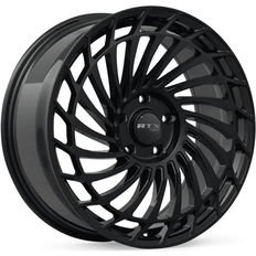 RTX 18" - Black Car Rims RTX RS06 18x8 5x114.3 ET40 CB67.1 Gloss Black Wheel