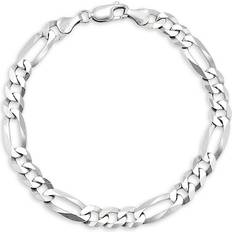 Macy's Silver Bracelets Macy's Men’s Figaro Link Chain Bracelet - Silver