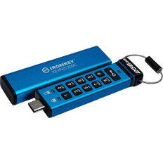 USB Type-C Minnepenner Kingston Ironkey Keypad 200C 256GB Type-C