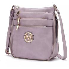 MKF Collection Salome Expandable Multi Compartment Crossbody Bag - Lilac