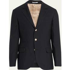 Brown - Men Suits Brunello Cucinelli Men's Linen-Wool Solid Suit