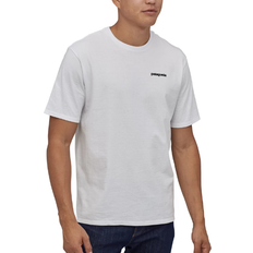 Herre - L T-skjorter Patagonia P-6 Logo Responsibili-T-shirt - White