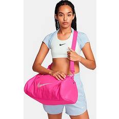 Nike Women's Gym Club Duffel Bag in Pink/Laser Fuchsia 100% Polyester