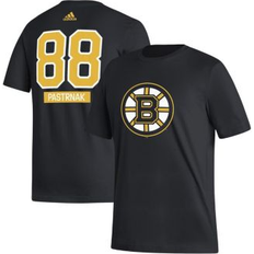 Adidas T-shirts adidas Men's David Pastrnak Black Boston Bruins Fresh Name and Number T-shirt Black Black