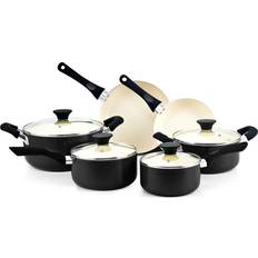 Cookware Sets Cook N Home and Nonstick with lid 10 Parts