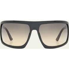 Tom Ford Unisex Sunglasses Tom Ford CLINT-02 M FT1066 01B Wrap