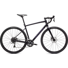 Gravel-Bikes Straßenfahrräder Specialized Diverge E5 2023 - Satin Midnight Shadow/Violet Pearl Unisex