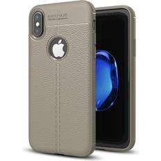 Grau Stoßschutz König Design Apple iphone x xs hülle case handy cover schutz tasche schutzhülle bumper grau