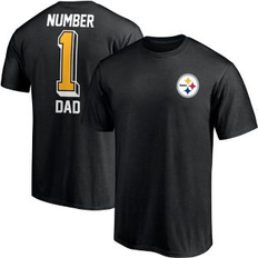 Fanatics Sports Fan Apparel Fanatics Men's Branded Black Pittsburgh Steelers #1 Dad T-Shirt