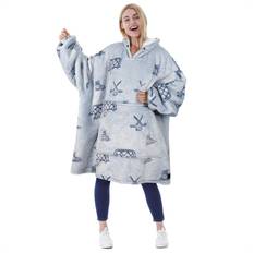Tirrinia Oversized Wearable Blanket Hoodie, Blanket Hoodie for Women Men Adult, Soft Blanket Sweatshirt Hoodie with Pocket