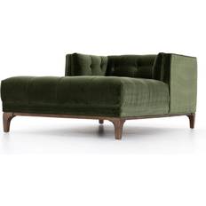 Blue Sofas KATHY KUO HOME Elsie Chaise Sapphire Olive Sofa