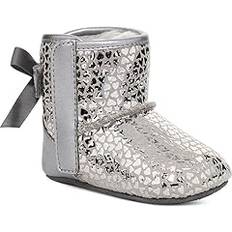 UGG Stiefel UGG Infants' Jesse Bow II Gel Hearts Suede Boots in Silver, 12-18 mos