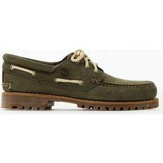 Timberland Boat Shoes Timberland Olive 3-Eye Classic Handsewn Lug Boat Shoes