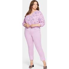 Pink - Women Jeans NYDJ Women's Sheri Slim Ankle Jeans In Plus in Mauve Mist, Denim
