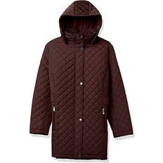 Calvin Klein Women Jackets Calvin Klein Women's Classic Quilted Jacket with Side Tabs, Chianti