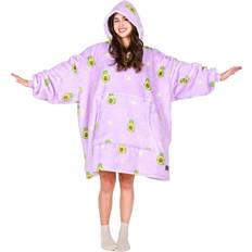 Tirrinia Wearable Blanket Oversized Hoodie for Adults, Avocado Blanket Hoodie, Sherpa Sweatshirt, Funny Gift Polyester/Sherpa s- Multi Color