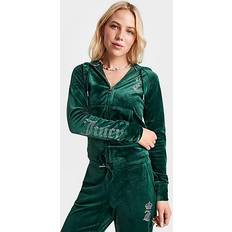 Juicy Couture Sweaters Juicy Couture Women's Bling Velour Full-Zip Hoodie Evergreen