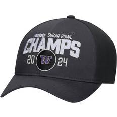 Nike Sports Fan Products Nike Men's Black Washington Huskies College Football Playoff 2024 Sugar Bowl Champions Locker Room Adjustable Hat