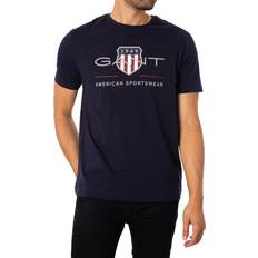 Gant Overdeler Gant Archive Shield Logo T-Shirt Evening Blue Blå