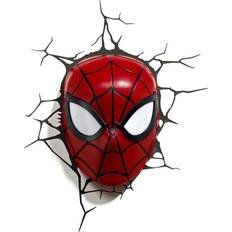 3DLightFX Spider Man Mask 3D Deco with Crack Sticker Wandleuchte