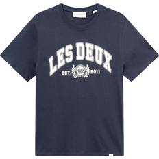 Les Deux Herre T-skjorter Les Deux University T-shirt, Dark Navy/Light Ivory