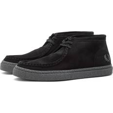 Fred Perry Shoes Fred Perry Dawson Mid Suede Black Men's Shoes Black US Men's 10.5