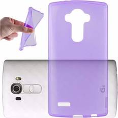 Cadorabo TPU Ultra Slim AIR Cover LG G4 Pro Smartphone Hülle, Transparent, Violett