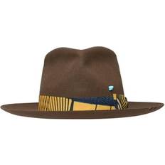 Men Dresses Superduper Feat Lorenzojova Man Brown Felt Bouganville Hat